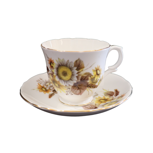 Tea Cup & Saucer - Sunflowers